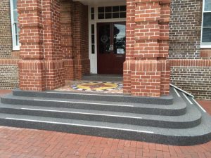 resurfaced steps by wespray on paving
