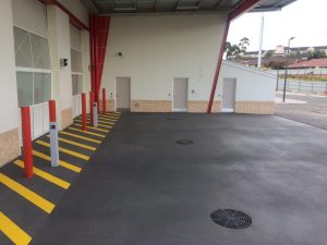 New paving at Albany Fire Station