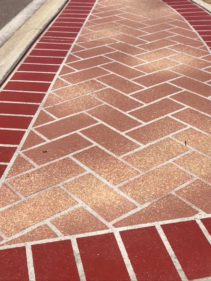 we spray on paving