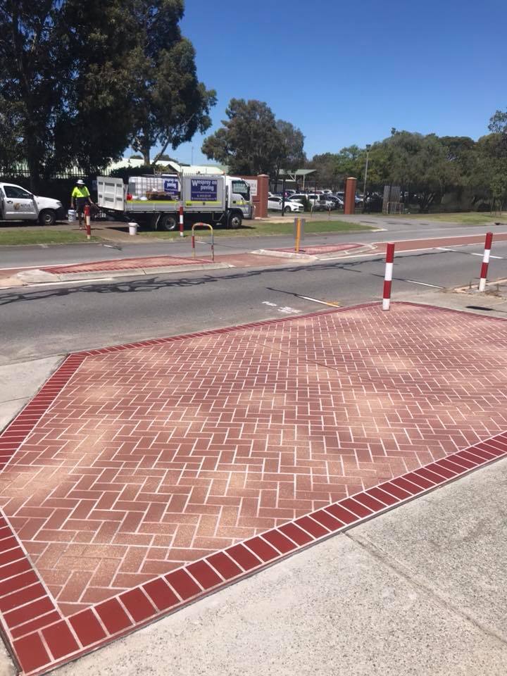 we spray on paving